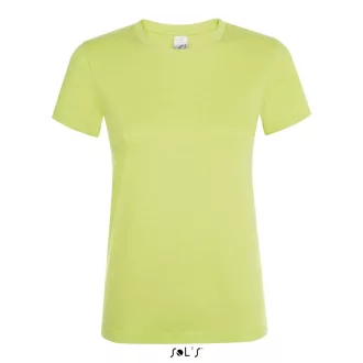   Női REGENT kereknyakú rövid ujjú pamut póló, SOL'S SO01825, Apple Green-S
