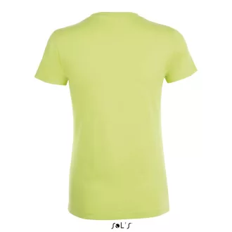   Női REGENT kereknyakú rövid ujjú pamut póló, SOL'S SO01825, Apple Green-S