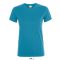 Női REGENT kereknyakú rövid ujjú pamut póló, SOL'S SO01825, Aqua-2XL