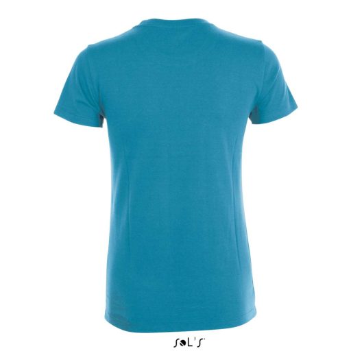 Női REGENT kereknyakú rövid ujjú pamut póló, SOL'S SO01825, Aqua-2XL