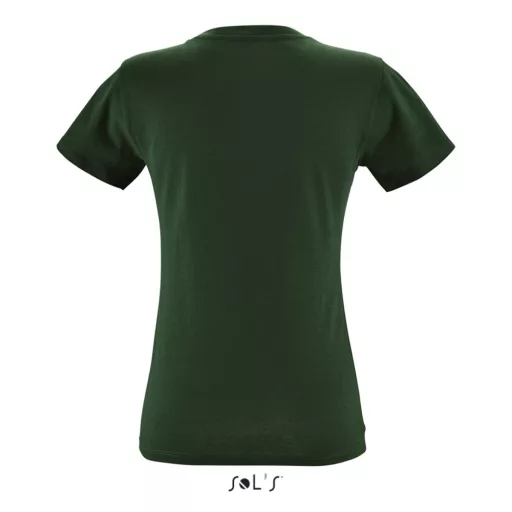 Női REGENT kereknyakú rövid ujjú pamut póló, SOL'S SO01825, Bottle Green-S