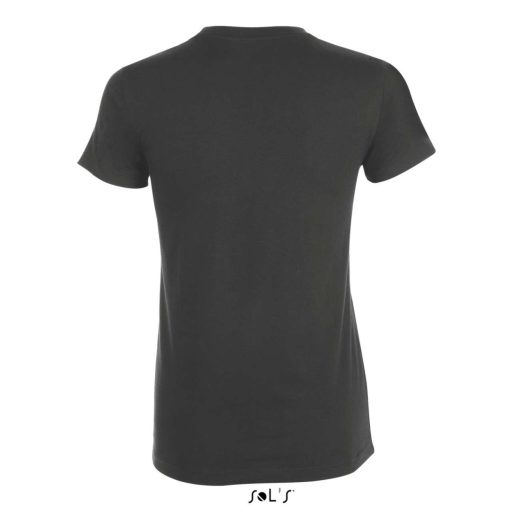 Női REGENT kereknyakú rövid ujjú pamut póló, SOL'S SO01825, Dark Grey-2XL