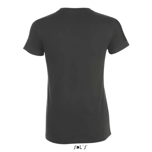 Női REGENT kereknyakú rövid ujjú pamut póló, SOL'S SO01825, Dark Grey-M