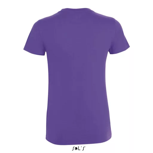 Női REGENT kereknyakú rövid ujjú pamut póló, SOL'S SO01825, Dark Purple-2XL