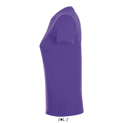 Női REGENT kereknyakú rövid ujjú pamut póló, SOL'S SO01825, Dark Purple-2XL