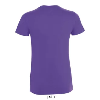   Női REGENT kereknyakú rövid ujjú pamut póló, SOL'S SO01825, Dark Purple-S