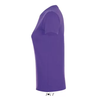   Női REGENT kereknyakú rövid ujjú pamut póló, SOL'S SO01825, Dark Purple-S