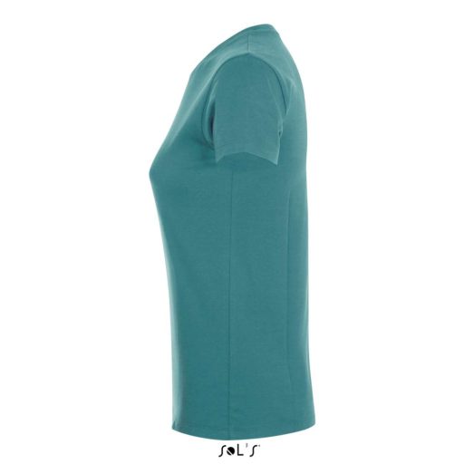 Női REGENT kereknyakú rövid ujjú pamut póló, SOL'S SO01825, Duck Blue-L