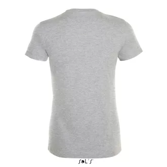   Női REGENT kereknyakú rövid ujjú pamut póló, SOL'S SO01825, Grey Melange-S