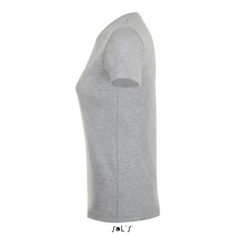   Női REGENT kereknyakú rövid ujjú pamut póló, SOL'S SO01825, Grey Melange-S