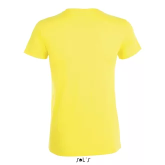   Női REGENT kereknyakú rövid ujjú pamut póló, SOL'S SO01825, Lemon-S