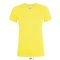 Női REGENT kereknyakú rövid ujjú pamut póló, SOL'S SO01825, Lemon-XL