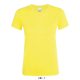 Női REGENT kereknyakú rövid ujjú pamut póló, SOL'S SO01825, Lemon-XL