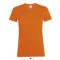 Női REGENT kereknyakú rövid ujjú pamut póló, SOL'S SO01825, Orange-2XL
