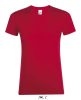 Női REGENT kereknyakú rövid ujjú pamut póló, SOL'S SO01825, Red-L