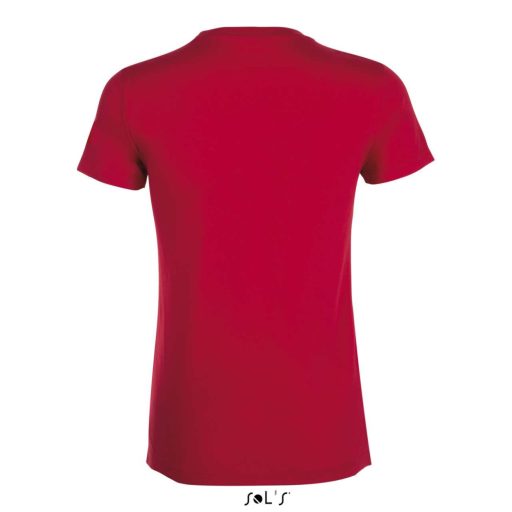 Női REGENT kereknyakú rövid ujjú pamut póló, SOL'S SO01825, Red-L