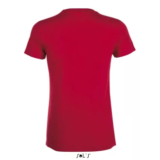   Női REGENT kereknyakú rövid ujjú pamut póló, SOL'S SO01825, Red-S