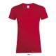 Női REGENT kereknyakú rövid ujjú pamut póló, SOL'S SO01825, Red-XL
