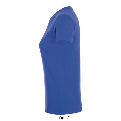 Női REGENT kereknyakú rövid ujjú pamut póló, SOL'S SO01825, Royal Blue-S