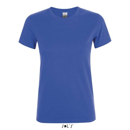 Női REGENT kereknyakú rövid ujjú pamut póló, SOL'S SO01825, Royal Blue-XL