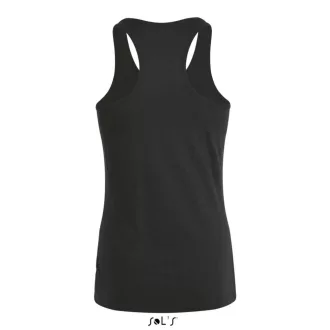   Női JUSTIN sporthátú trikó , SOL'S SO01826, Deep Black-XS