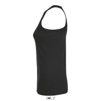   Női JUSTIN sporthátú trikó , SOL'S SO01826, Deep Black-XS