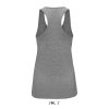 Női JUSTIN sporthátú trikó , SOL'S SO01826, Grey Melange-XL