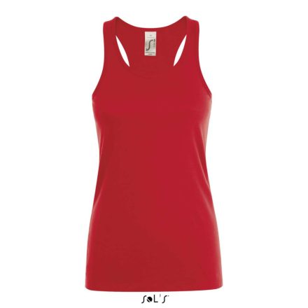 Női JUSTIN sporthátú trikó , SOL'S SO01826, Red-XS