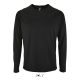 Férfi hosszú ujjú sport póló, SOL'S SO02071, Black-M
