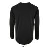 Férfi hosszú ujjú sport póló, SOL'S SO02071, Black-M