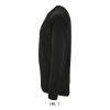 Férfi hosszú ujjú sport póló, SOL'S SO02071, Black-M
