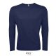 Férfi hosszú ujjú sport póló, SOL'S SO02071, French Navy-2XL