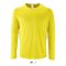 Férfi hosszú ujjú sport póló, SOL'S SO02071, Neon Yellow-M