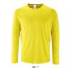 Férfi hosszú ujjú sport póló, SOL'S SO02071, Neon Yellow-S