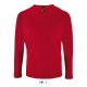 Férfi hosszú ujjú sport póló, SOL'S SO02071, Red-M