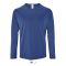 Férfi hosszú ujjú sport póló, SOL'S SO02071, Royal Blue-XL