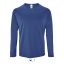 Férfi hosszú ujjú sport póló, SOL'S SO02071, Royal Blue-XL