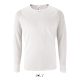 Férfi hosszú ujjú sport póló, SOL'S SO02071, White-3XL