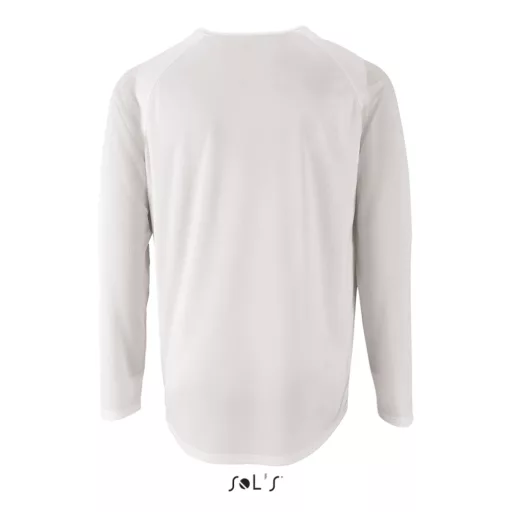 Férfi hosszú ujjú sport póló, SOL'S SO02071, White-S