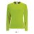 Női hosszú ujjú sport póló, SOL'S SO02072, Neon Green-XL
