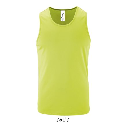 Férfi ujjatlan sport trikó, SOL'S SO02073, Apple Green-XL