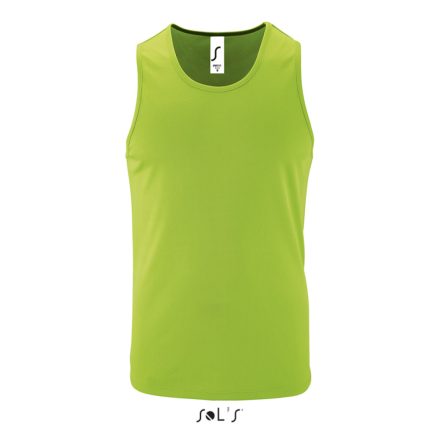 Férfi ujjatlan sport trikó, SOL'S SO02073, Neon Green-XL