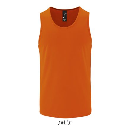 Férfi ujjatlan sport trikó, SOL'S SO02073, Neon Orange-3XL