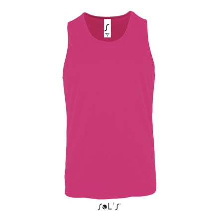 Férfi ujjatlan sport trikó, SOL'S SO02073, Neon Pink 2-3XL