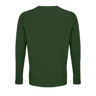   Férfi IMPERIAL hosszú ujjú környakas pamut póló, SOL'S SO02074, Bottle Green-S