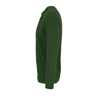   Férfi IMPERIAL hosszú ujjú környakas pamut póló, SOL'S SO02074, Bottle Green-S
