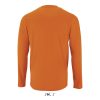 Férfi IMPERIAL hosszú ujjú környakas pamut póló, SOL'S SO02074, Orange-M