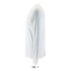 Férfi IMPERIAL hosszú ujjú környakas pamut póló, SOL'S SO02074, White-S