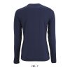 Női IMPERIAL hosszú ujjú környakas pamut póló, SOL'S SO02075, French Navy-XL