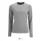 Női IMPERIAL hosszú ujjú környakas pamut póló, SOL'S SO02075, Grey Melange-S